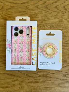 🎀LoveShackFancy x Target Strawberry Macaroon iPhone 17 Pro case + ring stand 🎀